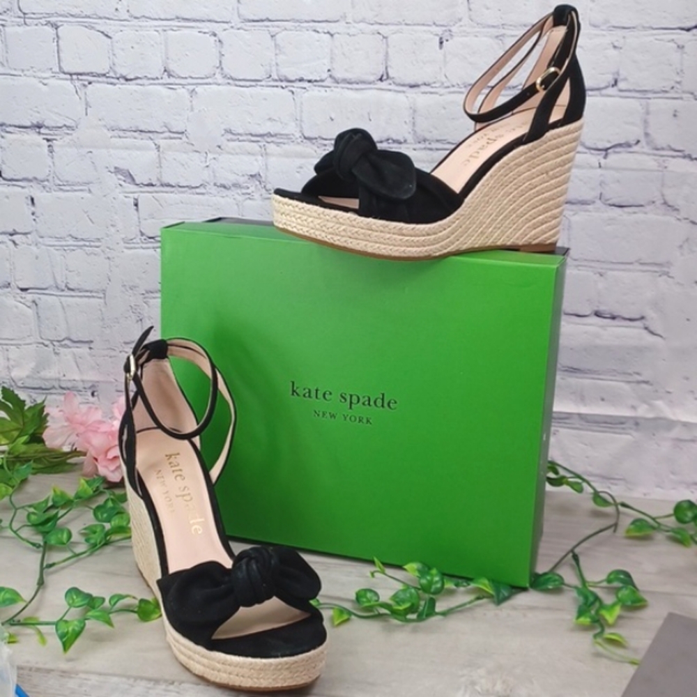 Kate Spade Tianna Espadrille Wedge Sandals NIB - Picture 2 of 9